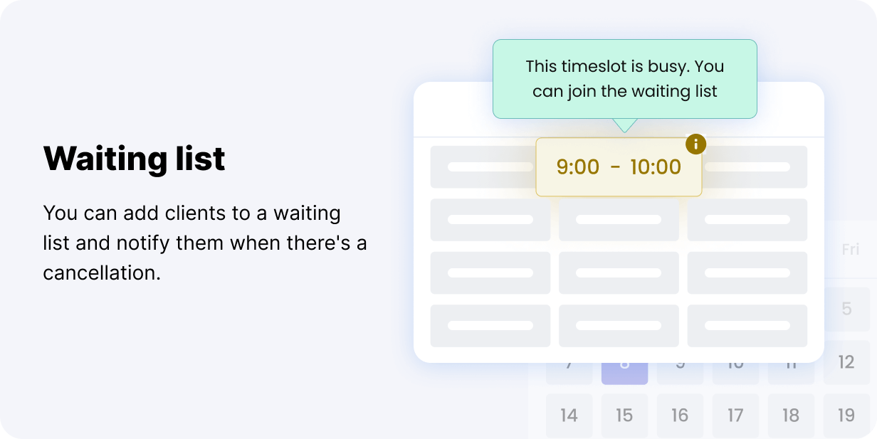 Booknetic - Waiting List Feature